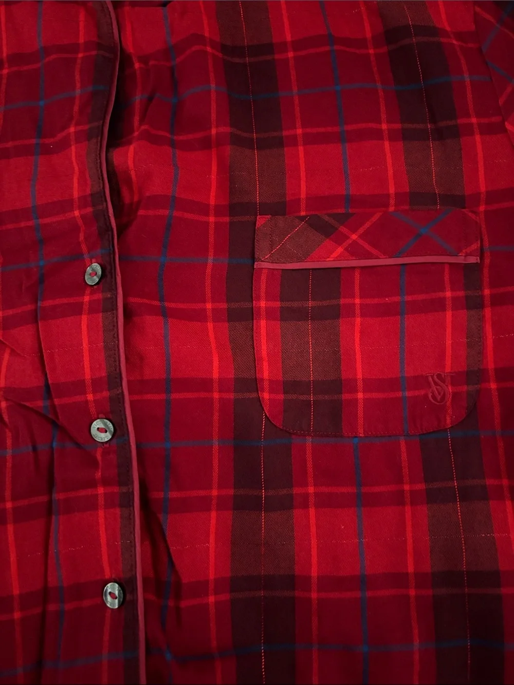 Victoria's Secret Red Plaid Short-Sleeve Pajama Set Size XL